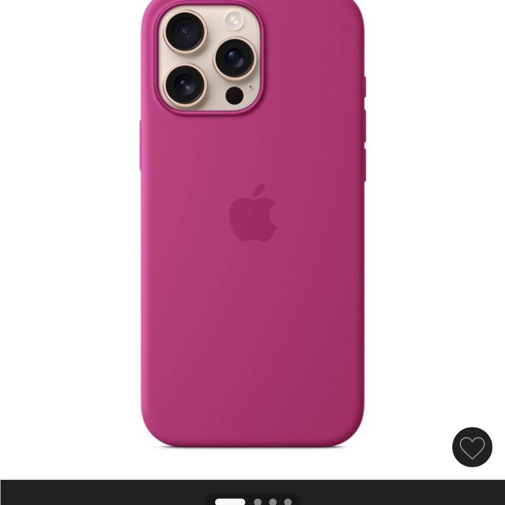 Apple Fuchsia Silicone iPhone Case